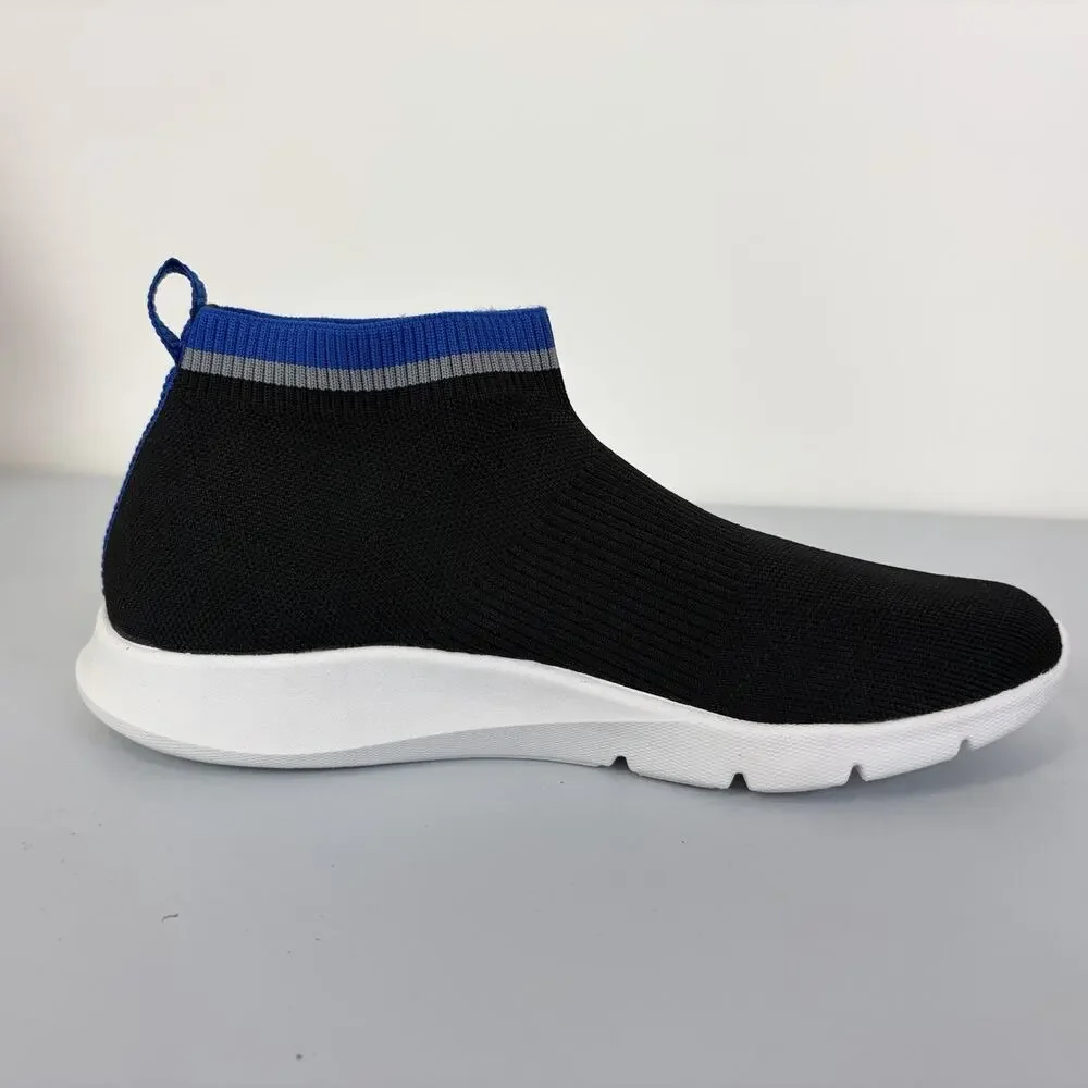 Spenco Women's Pure Love Slip On Sneaker Size 9B Black‎ Blue Comfort Cushion